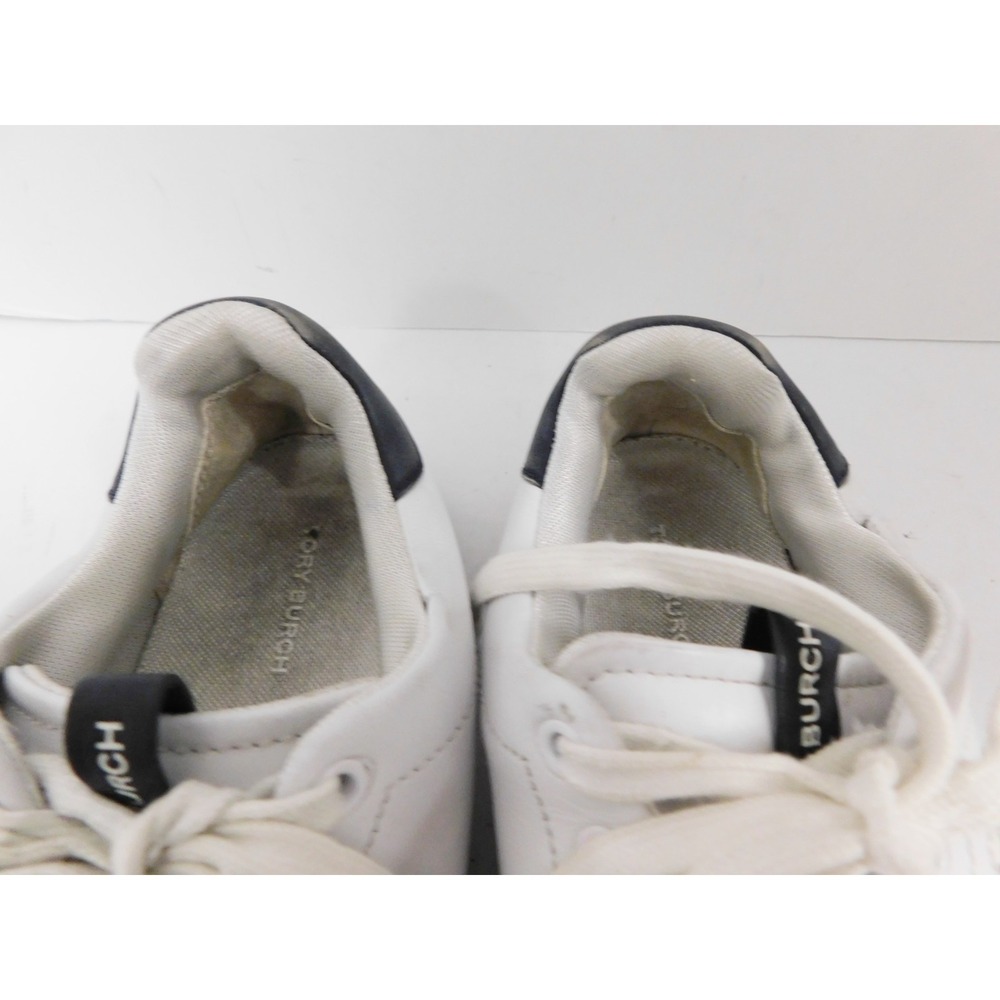 Tory Burch Women Double T Howell Court Sneakers White Size 8.5 - Picture 6 of 9